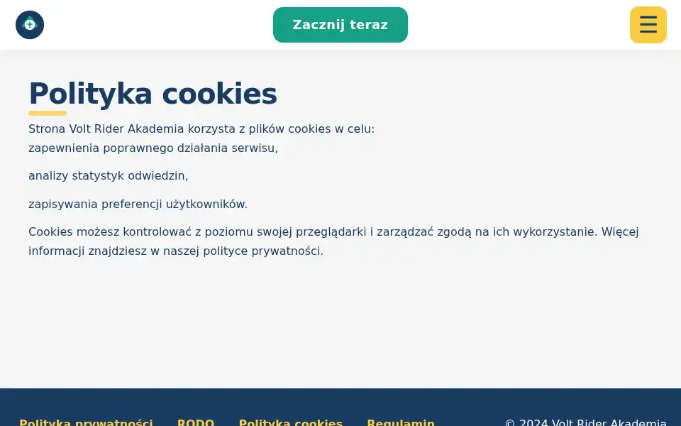 Screenshot of volt-rider.com