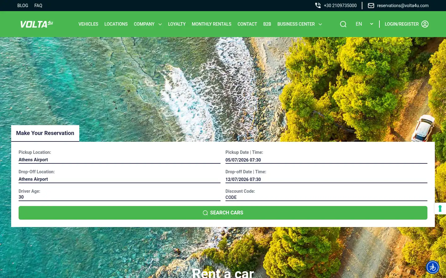Screenshot of volta4u.com