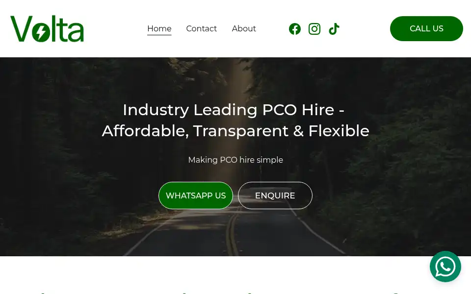 Screenshot of voltacars.co.uk