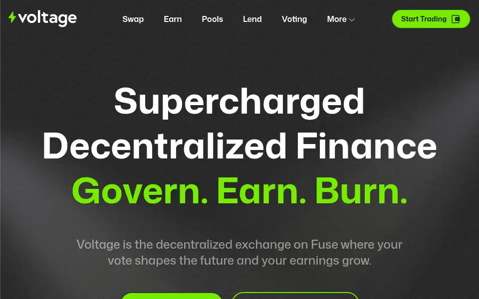 Screenshot of voltage.finance