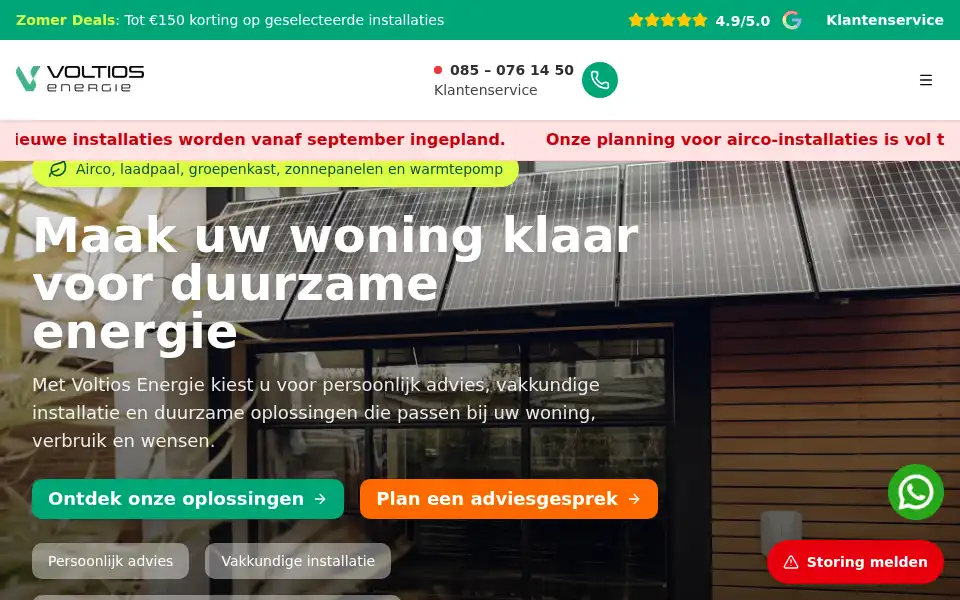Screenshot of voltiosenergie.nl