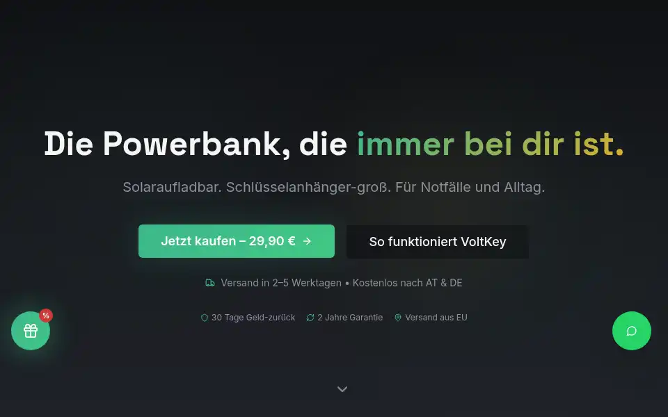 Screenshot of voltkey.store