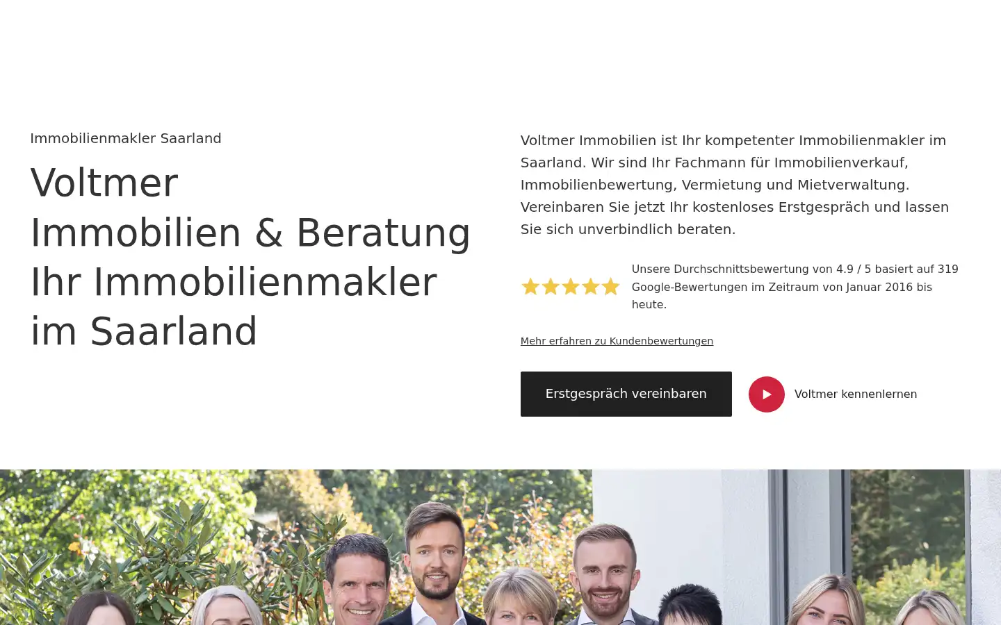 Screenshot of voltmer-immobilien.de