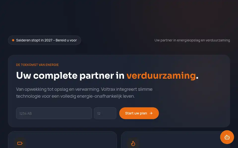 Screenshot of voltrax.nl