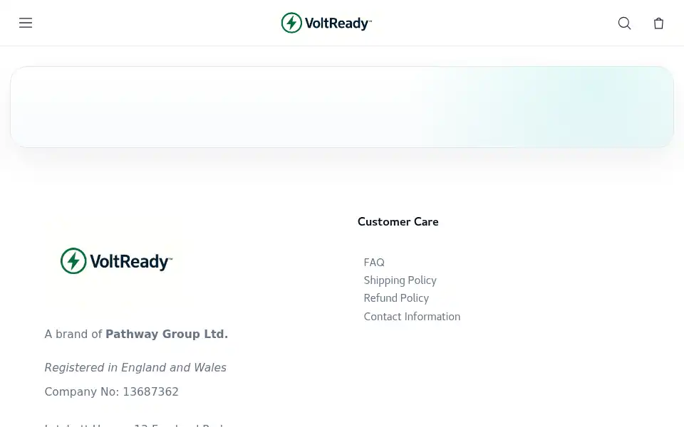 Screenshot of voltready.co.uk