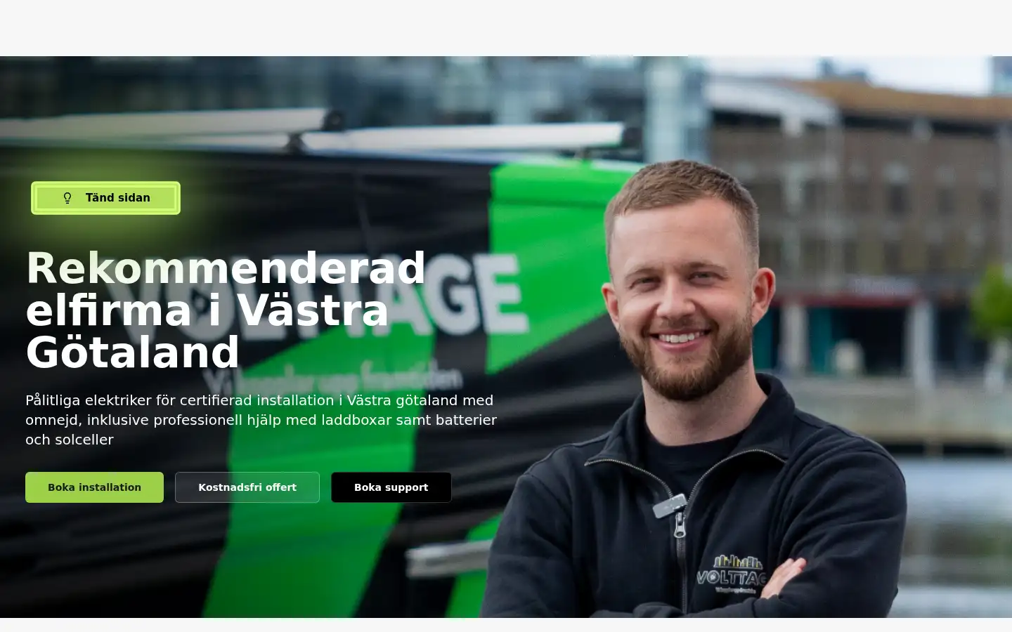 Screenshot of volttage.se