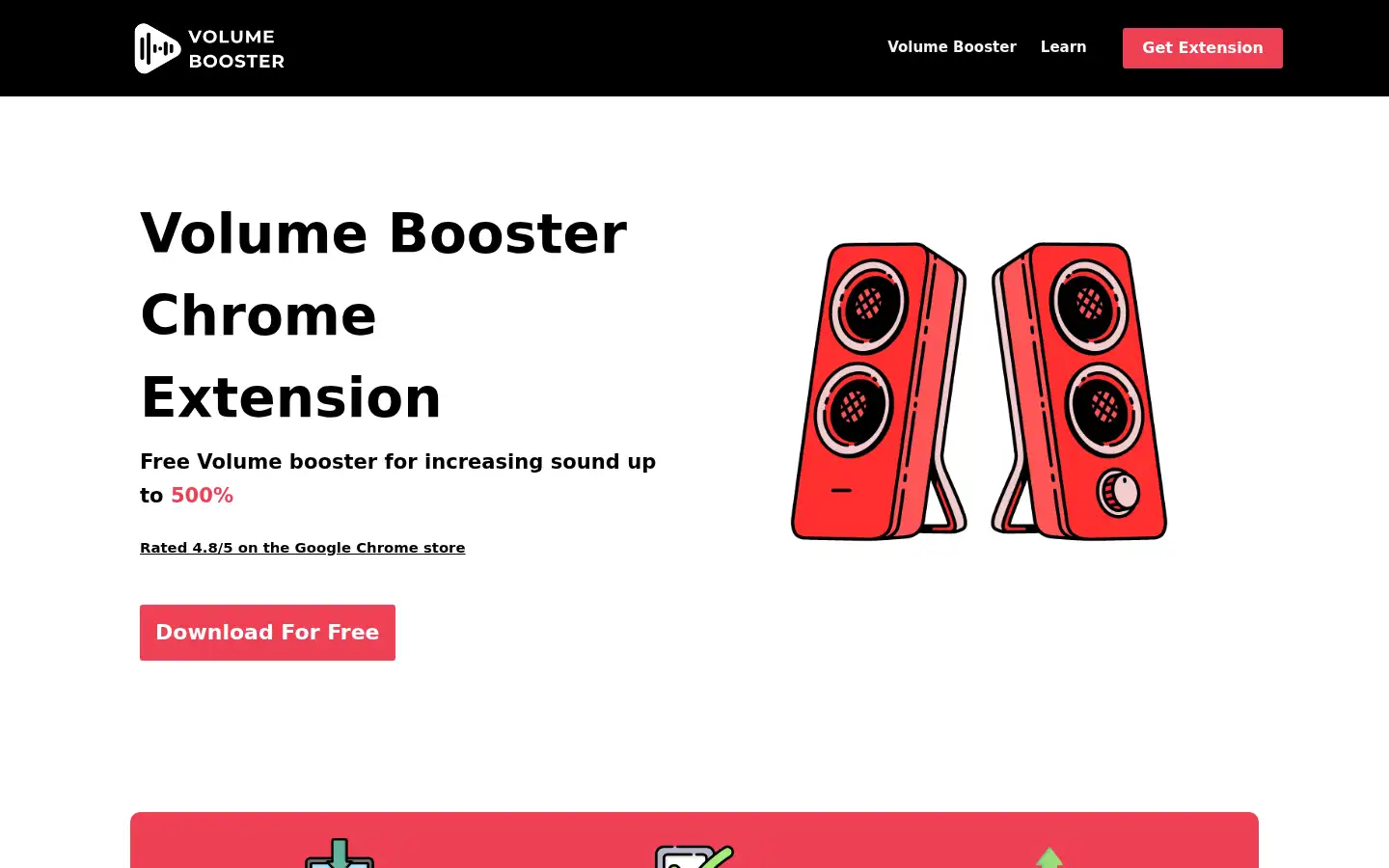 Screenshot of volumebooster.io