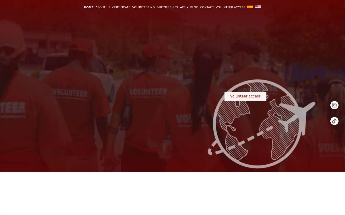 Screenshot of volunteerabroadcooperating.com