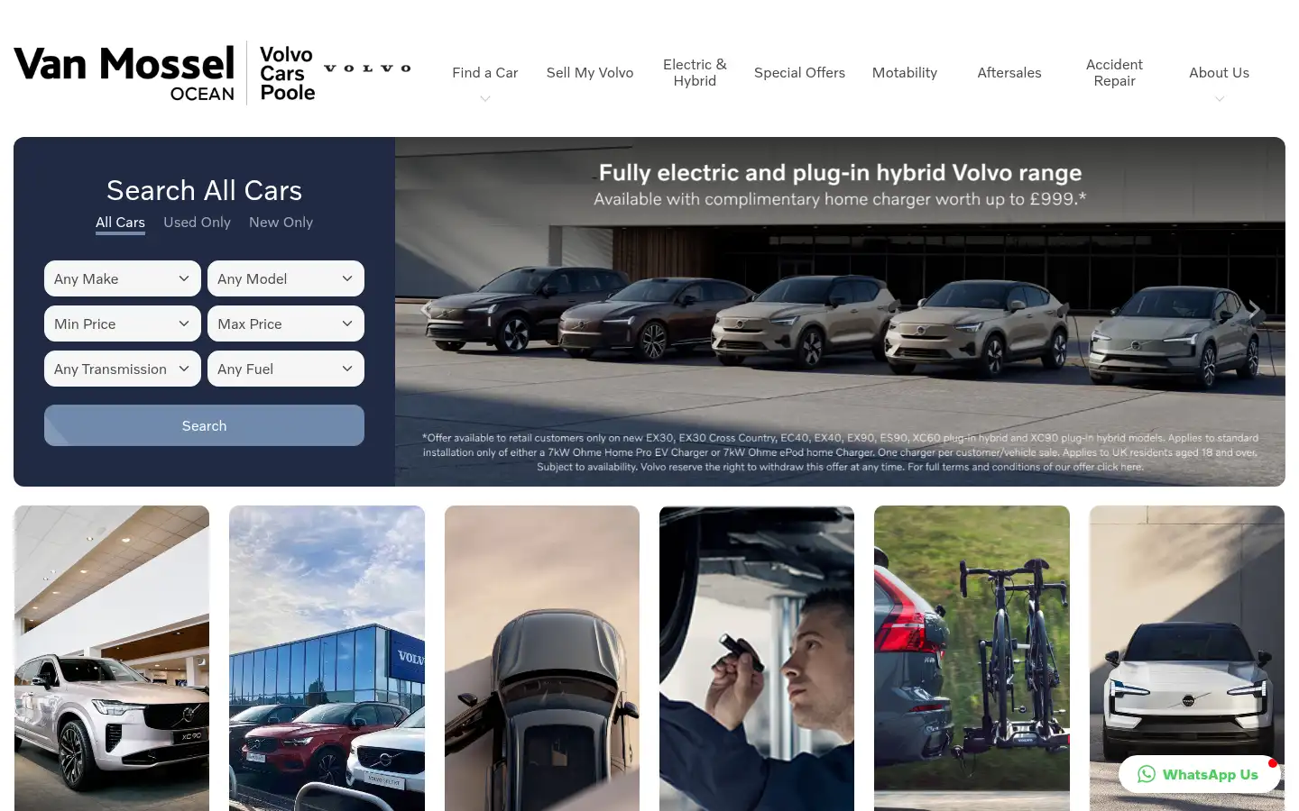 Screenshot of volvocarspoole.co.uk