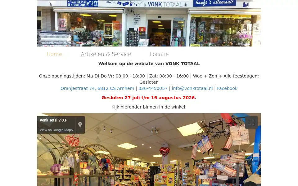 Screenshot of vonktotaal.nl
