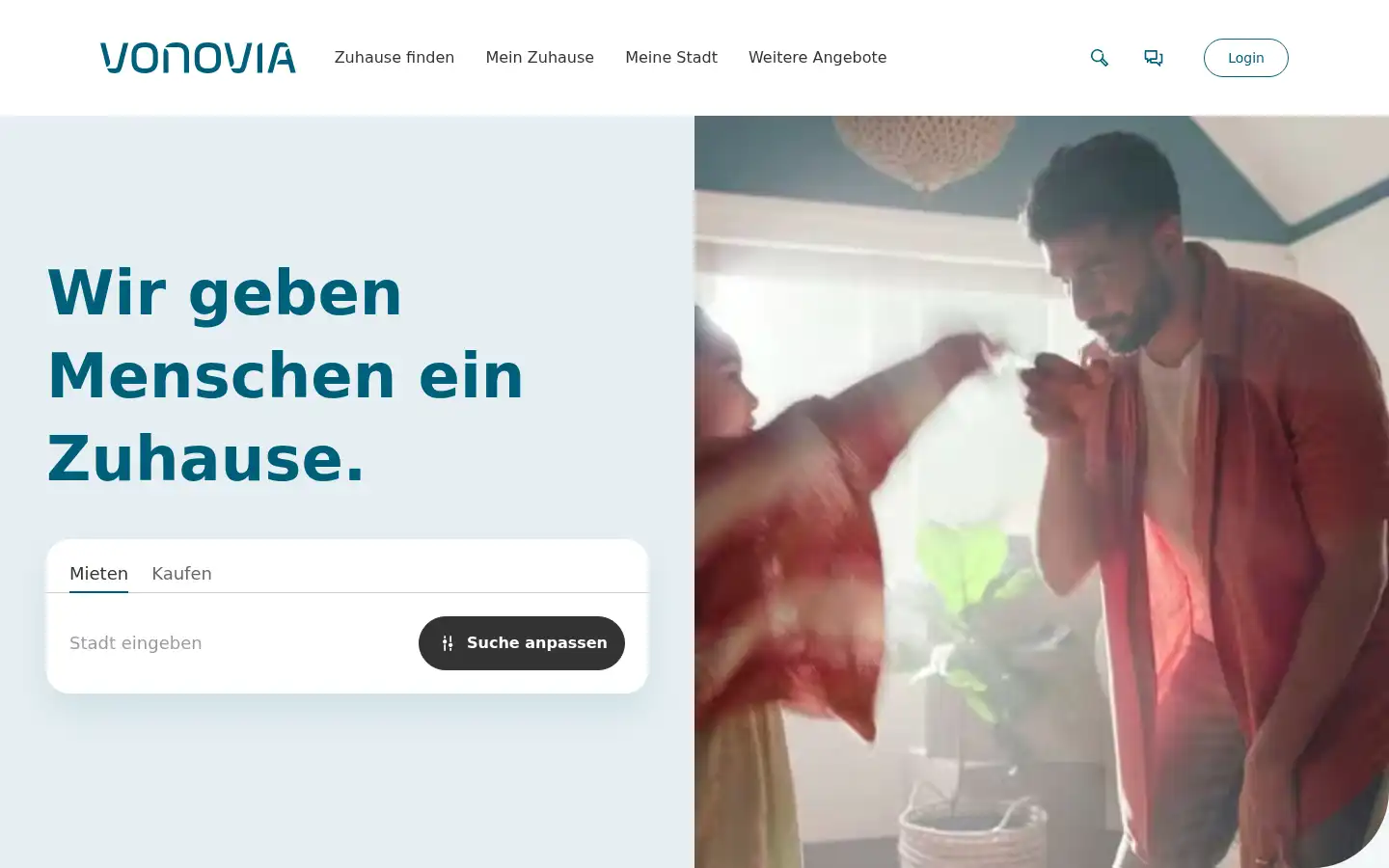Screenshot of vonovia.de