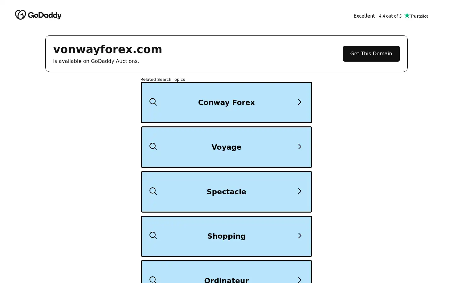 Screenshot of vonwayforex.com