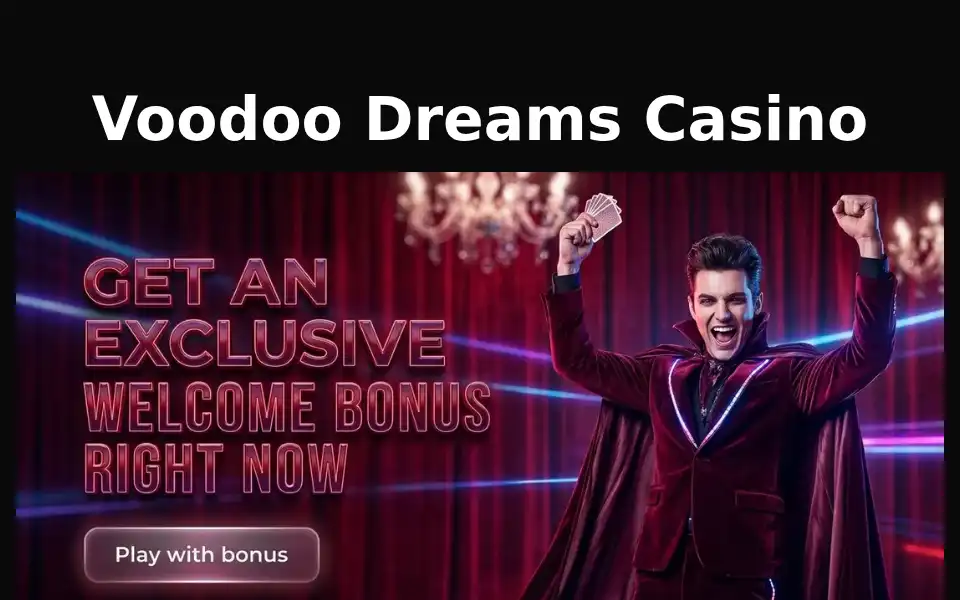 Screenshot of voodoodreamscasino.co.uk