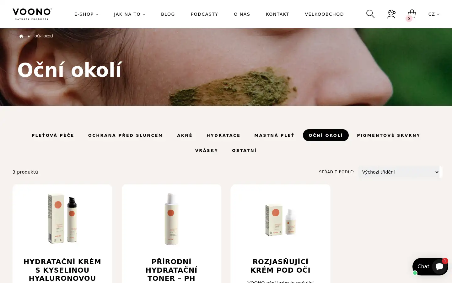 Screenshot of voono.cz