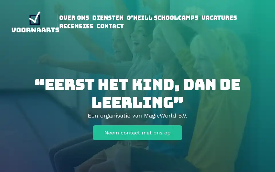 Screenshot of voor-waarts.nl