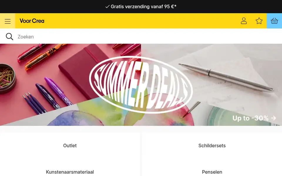 Screenshot of voorcrea.nl
