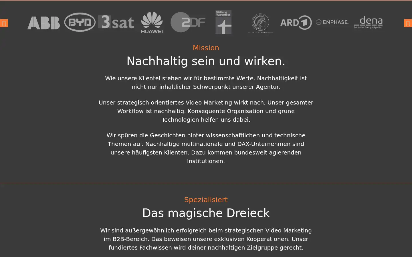 Screenshot of vorsatz.media