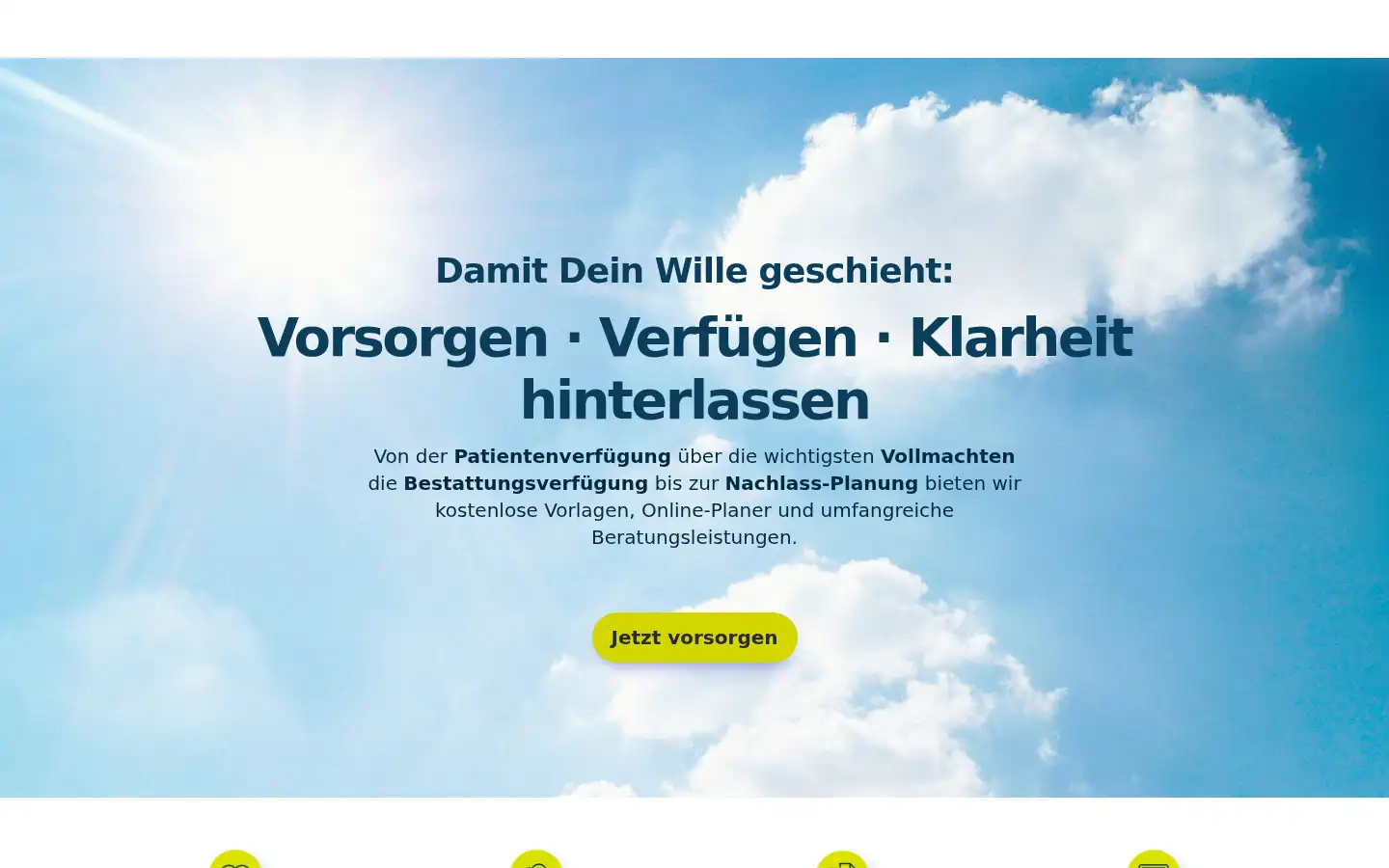 Screenshot of vorsorgeplaner.online