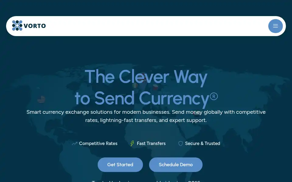 Screenshot of vortotrading.com