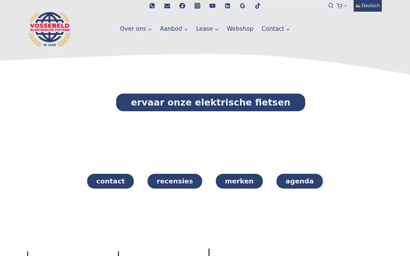 Screenshot of vossebeldfietsen.nl