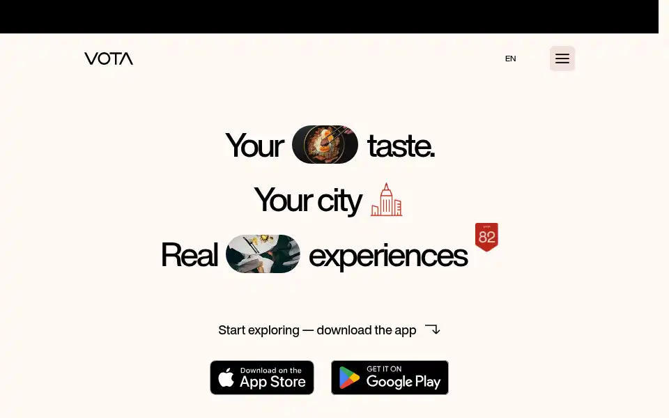 Screenshot of vota.org