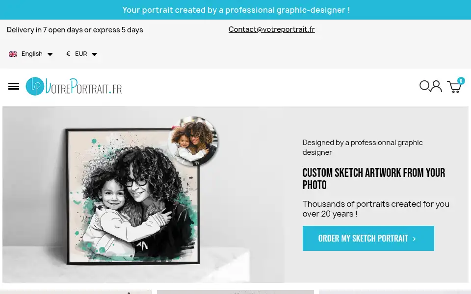 Screenshot of votreportrait.fr