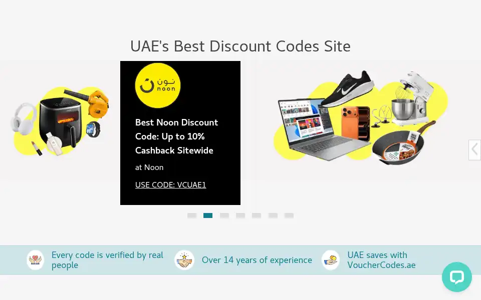 Screenshot of vouchercodes.ae