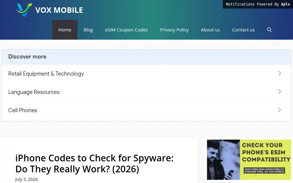 Screenshot of vox-mobile.co