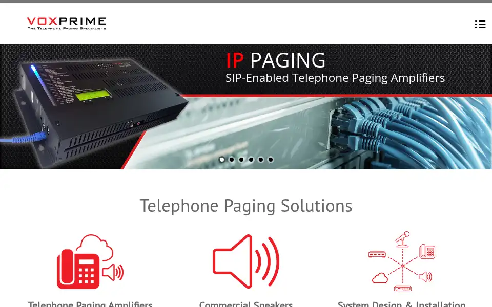 Screenshot of voxprime.com