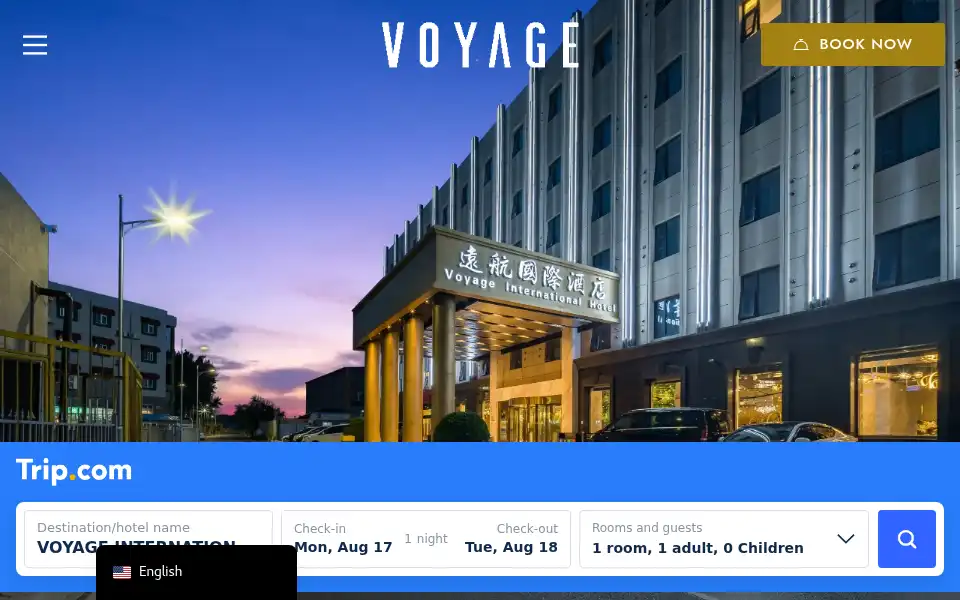 Screenshot of voyageinternationalhotel.com
