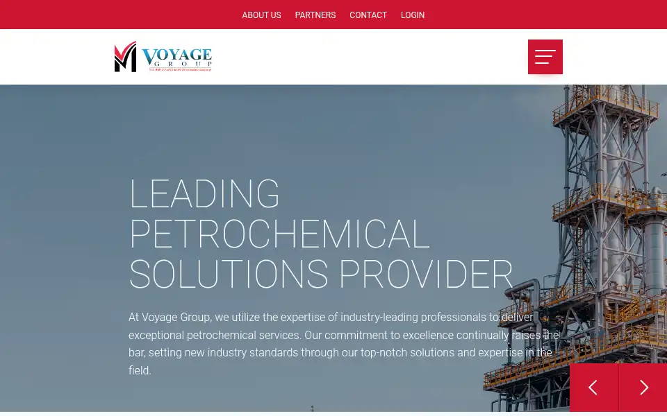 Screenshot of voyagemarine.ae