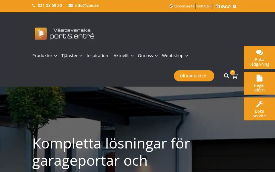 Screenshot of vpe.se