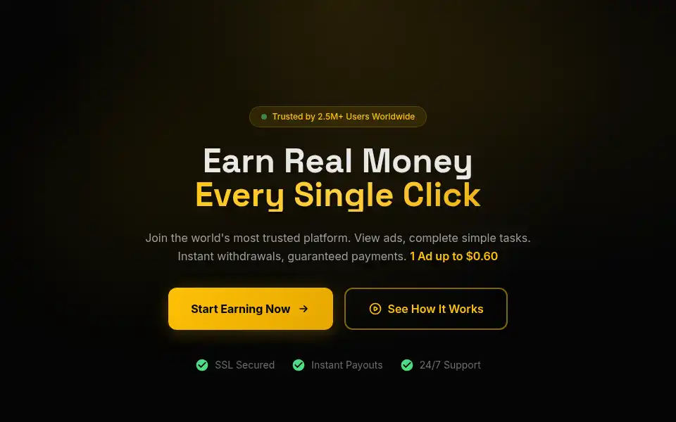 Screenshot of vpearn.com