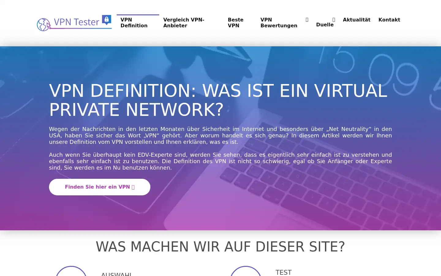 Screenshot of vpn-tester.de