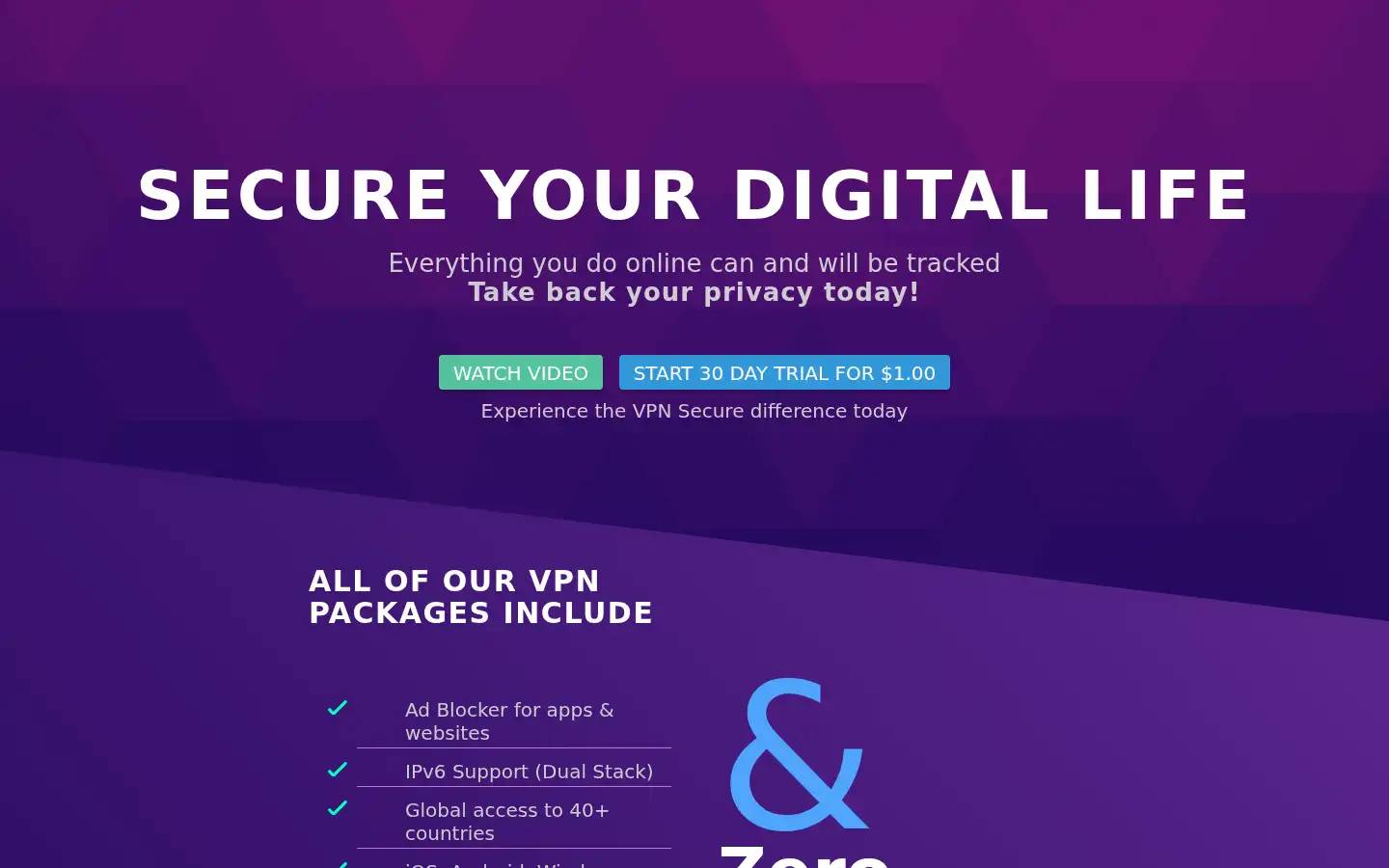 Screenshot of vpnsecure.me