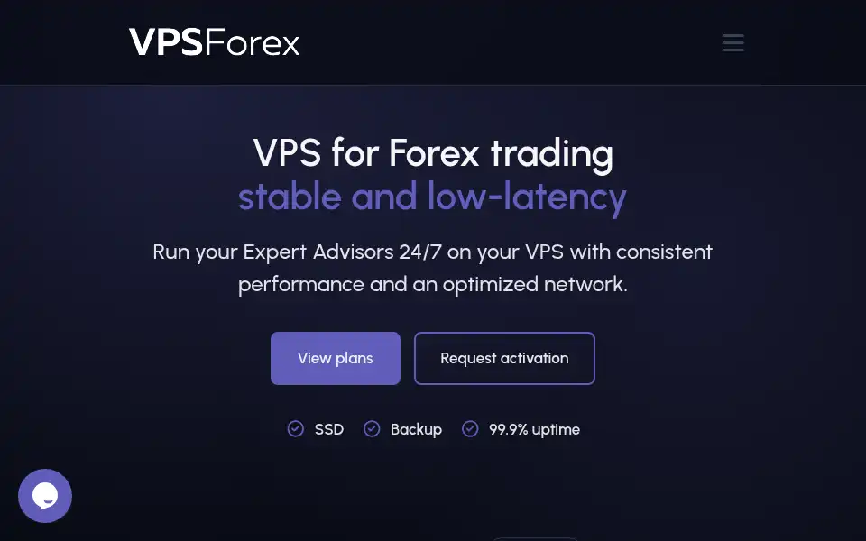 Screenshot of vpsforex.eu