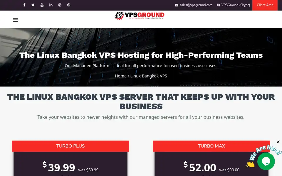 Screenshot of vpsground.com