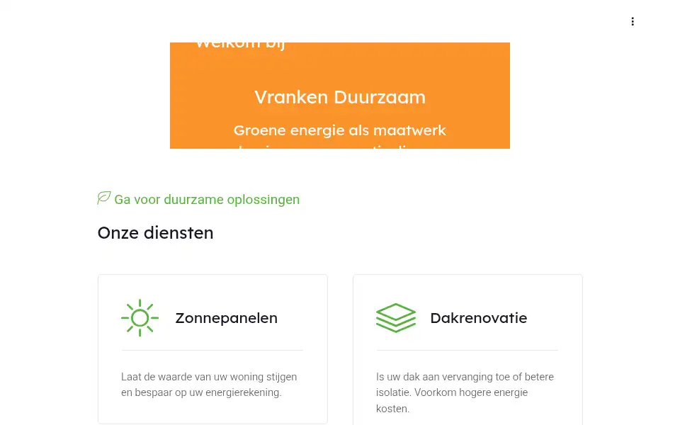 Screenshot of vranken-duurzaam.nl