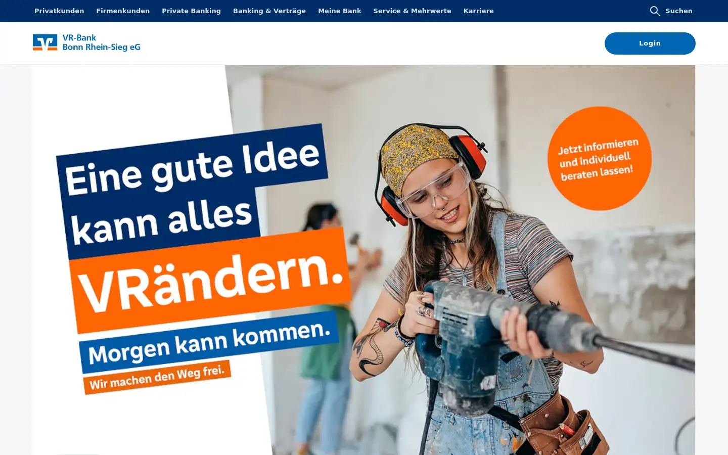 Screenshot of vrbank-brs.de