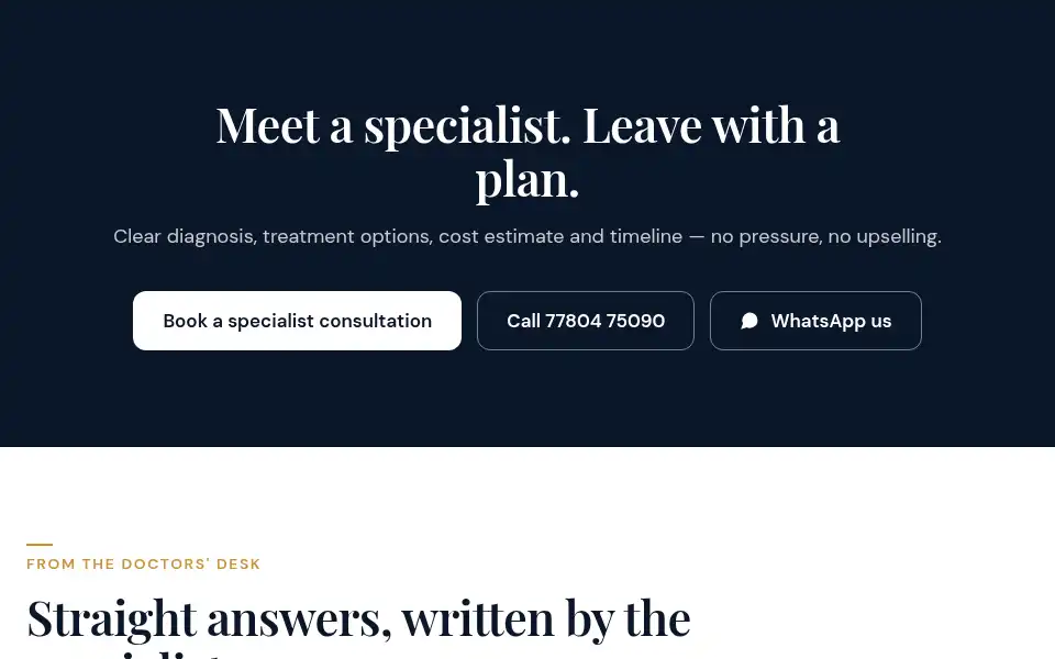 Screenshot of vrdental.co.in