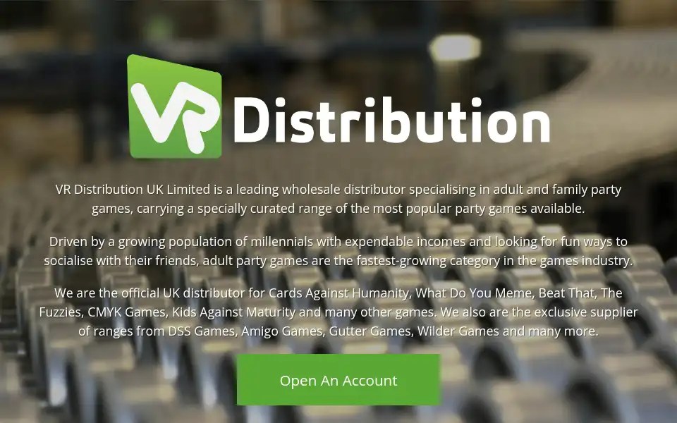 Screenshot of vrdist.co.uk