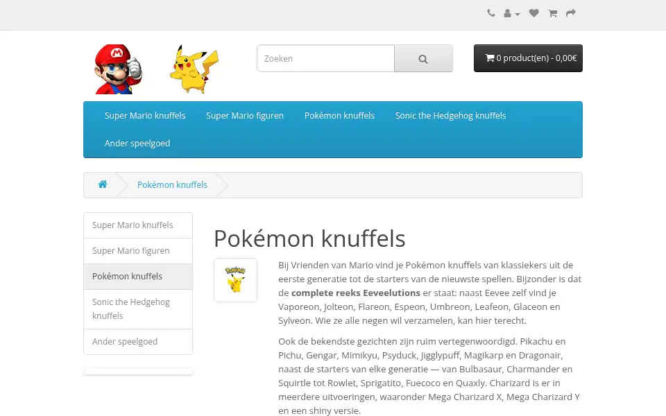 Screenshot of vriendenvanmario.nl