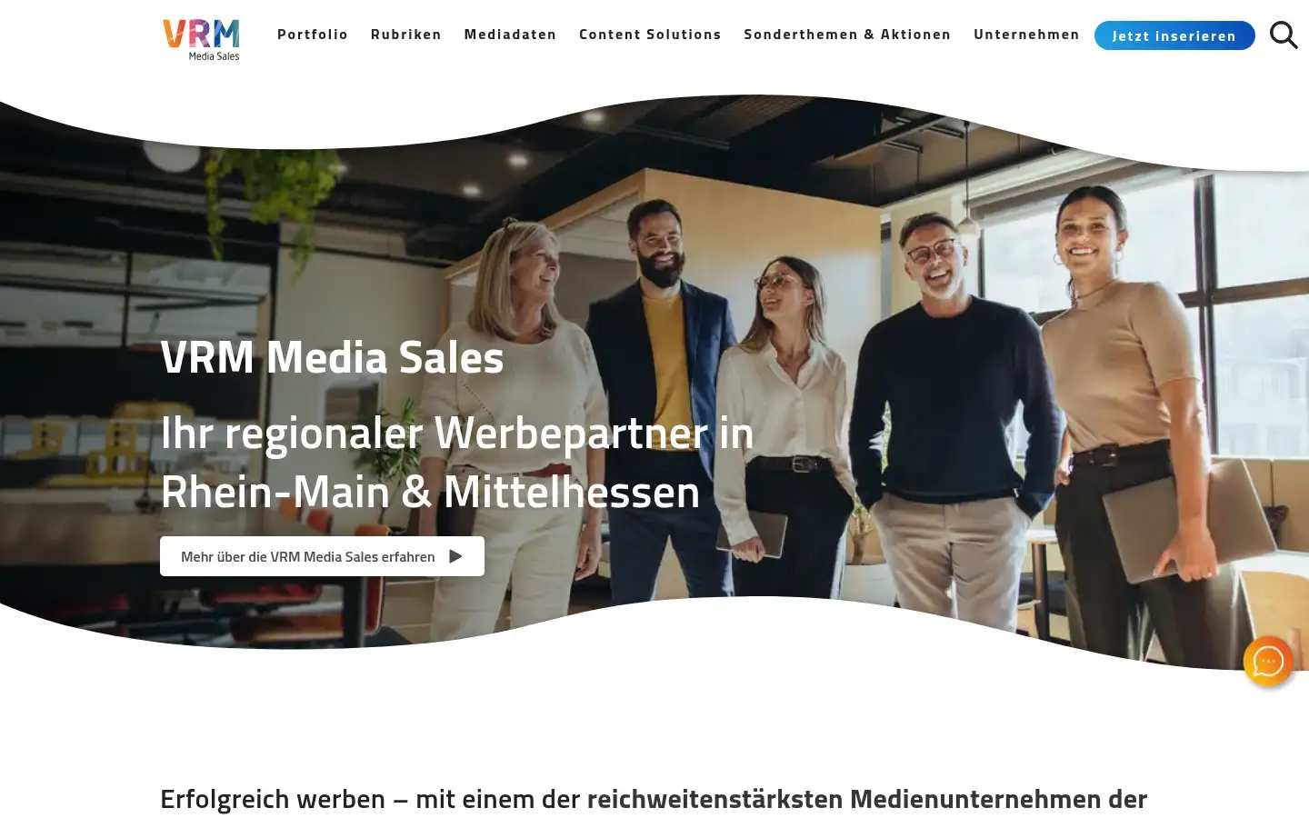 Screenshot of vrm-mediasales.de