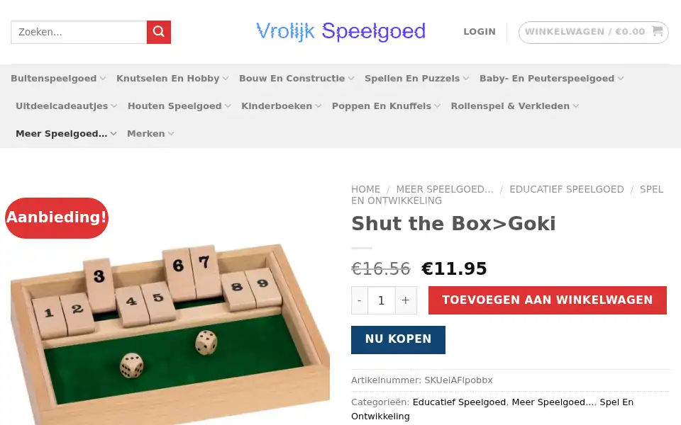 Screenshot of vrolijkspeelgoed.com