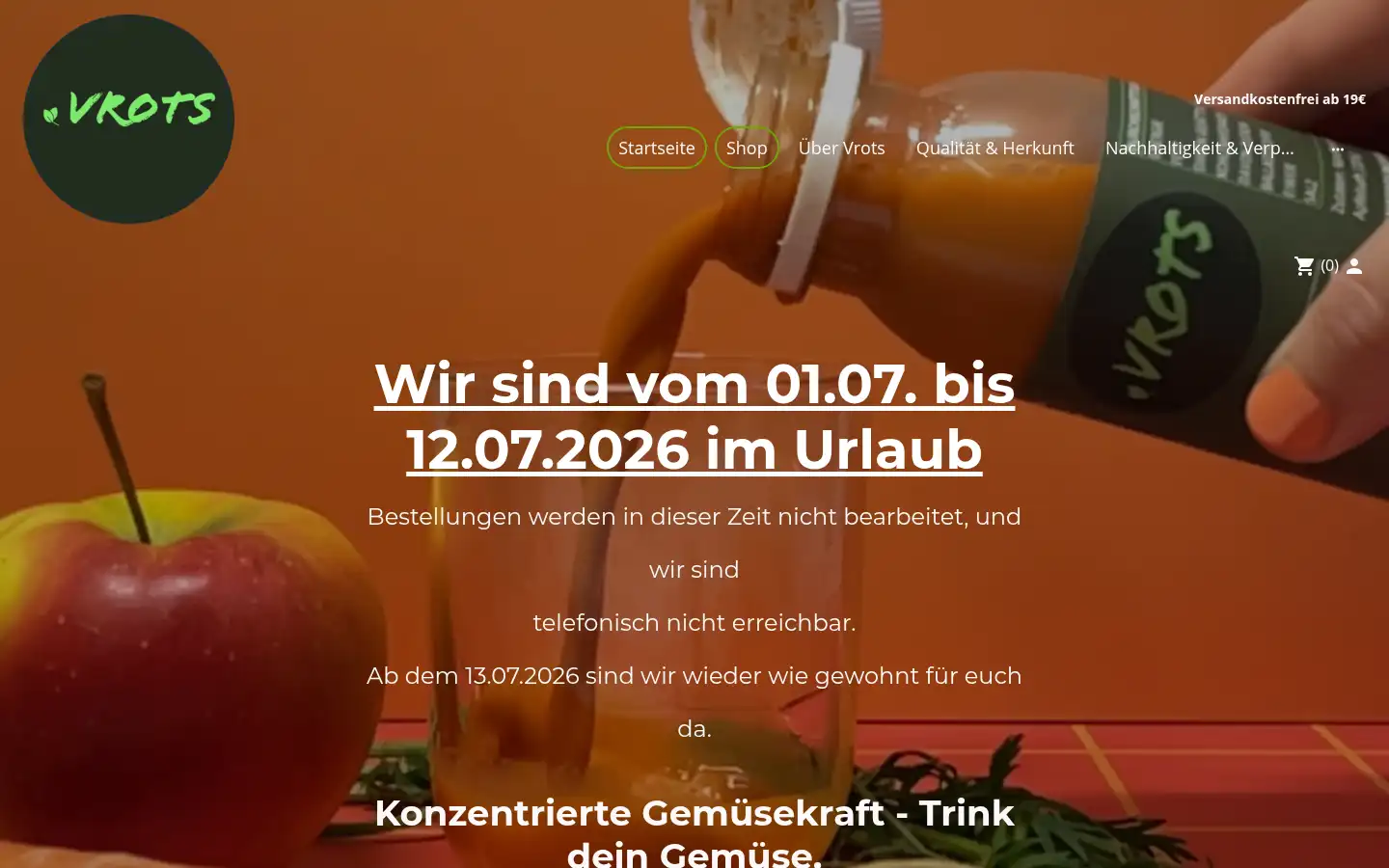 Screenshot of vrots.com