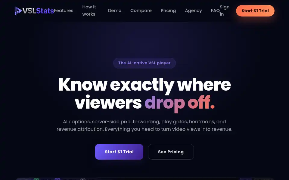 Screenshot of vslstats.com