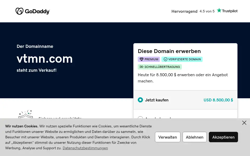 Screenshot of vtmn.com