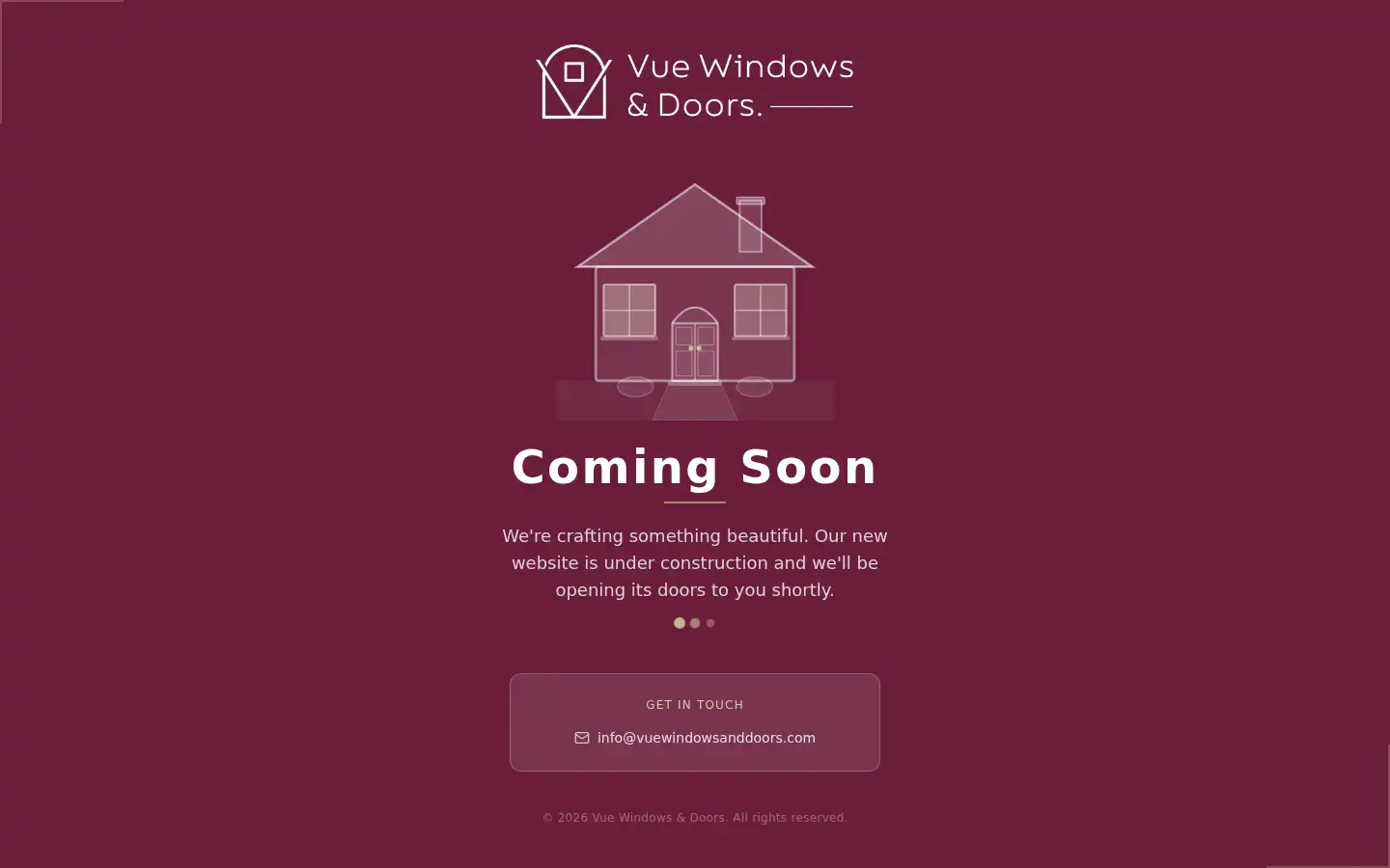 Screenshot of vuewindowsanddoors.com