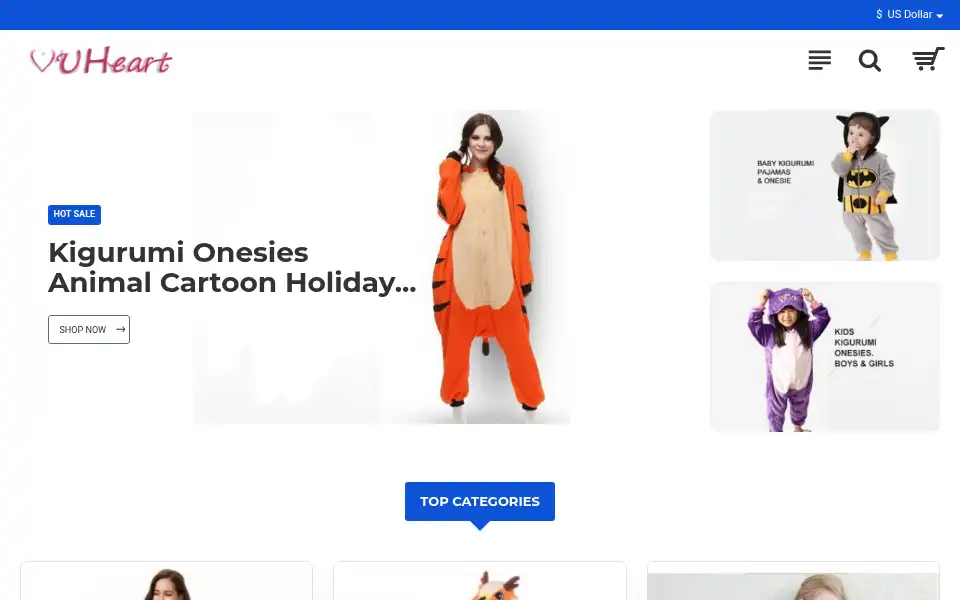 Screenshot of vuheart.com