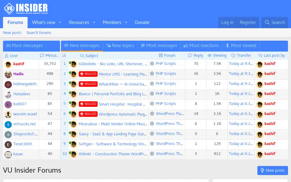 Screenshot of vuinsider.com